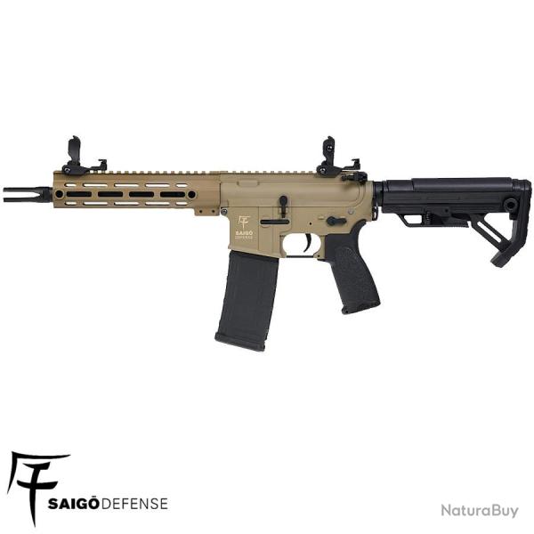 R�plique airsoft AEG M4 Tan Shinobi Saigo Defense type HK416