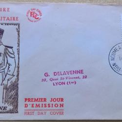 Enveloppe premier jour d'&eacute;mission du centenaire de la m&eacute;daille militaire Nouvelle Cal&eacute;donie 14 Janvi