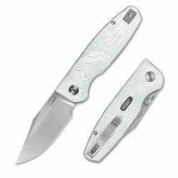 Couteau Pliant CMB Made Knives Lucky Lame Acier 14C28N Satin Manche Alu Foil Linerlock CMB21C