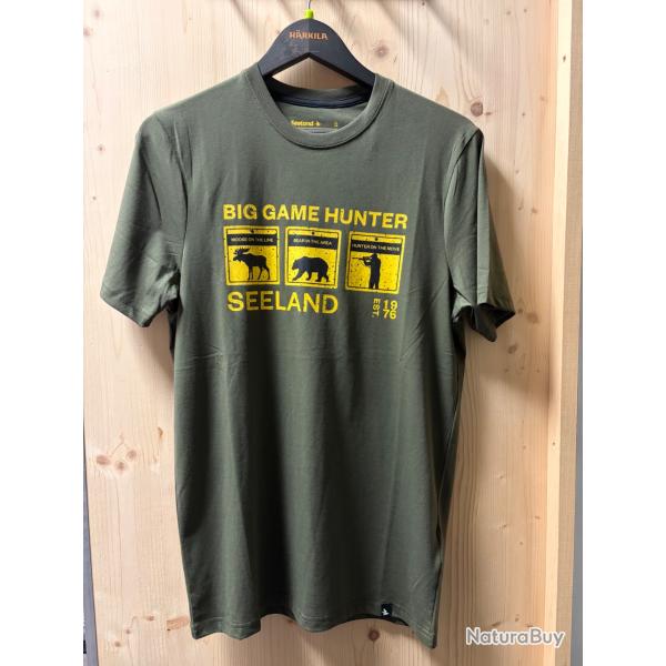 TEE SHIRT SEELAND CAUTION - GRAPE LEAF
