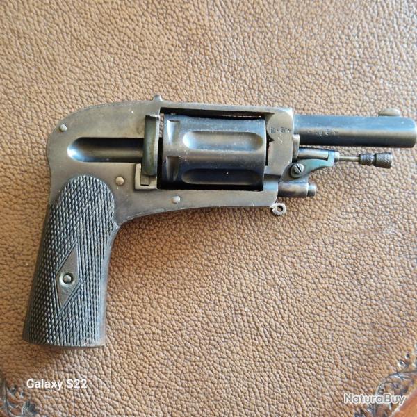 Revolver ancien belge -  fin XIX�me - d�but XX�me.