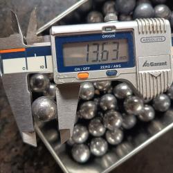 126 BALLES RONDES EN PLOMB pour CALIBRE 54 DE DIAMETRE .535