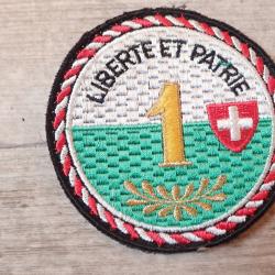 Insigne, patch Vaudois Libert&eacute; et Patrie SUISSE