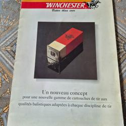 Rare Depliant publicitaire Cartouche de tir Annees 80/90 WINCHESTER
