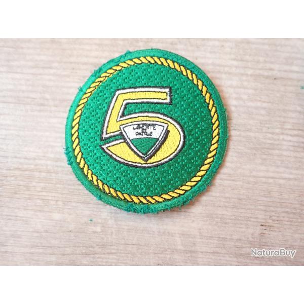 Insigne, patch Vaudois Libert� et Patrie SUISSE 5�me escadron. Liser� jaune