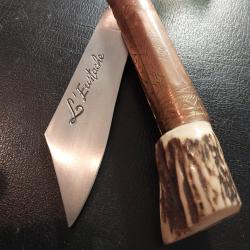 Couteau l'Eustache IdF 2014 revisit&eacute; bois de cerf