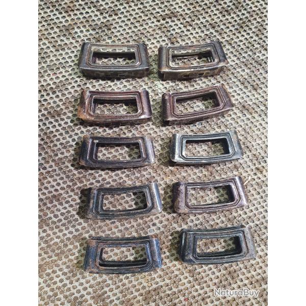 lot de 10 clips de Mannlicher Hollandais mod�le 1895 cal 6,5x53R