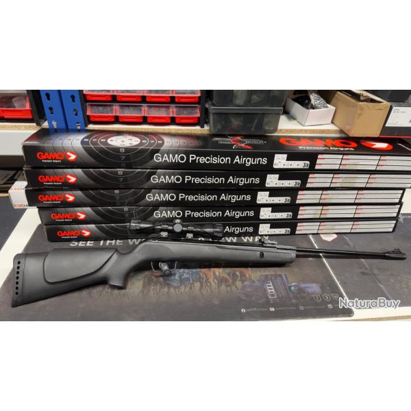 Pack carabine � plombs gamo Big Cat 1000E  4.5 mm 19.9J + lunette LC 4 x 32 wr