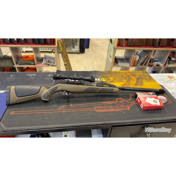 Pack Carabine � plomb Gamo Swarm Maxxim Green 19,9J + lunette Gamo 4x32 calibre  4,5mm