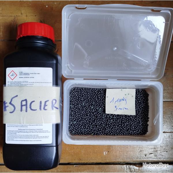 1,1 kgs de grenaille d'acier n� 5