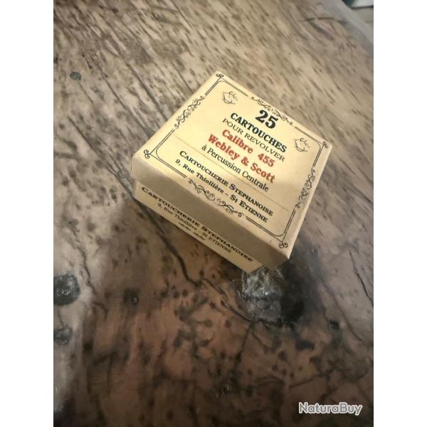 BO�TE CARTOUCHE 455 WEBLEY