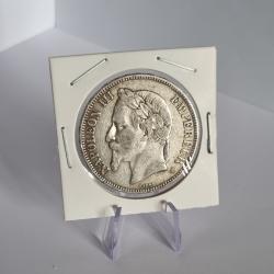 5 Francs Argent Napol&eacute;on III 1869 BB , &Eacute;cu Napol&eacute;on 3 , Strasbourg , XIX&egrave;me Si&egrave;cle , Second Empire