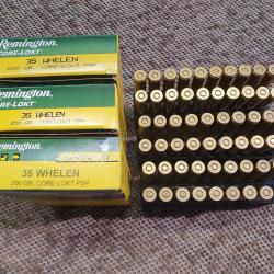 57 cartouches REMINGTON de 35 WHELEN &agrave; balle CORE LOCKT PSPS de 200 grs