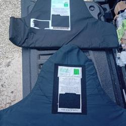 Ench&egrave;re lot de 2 plaques balistiques 3a contre les armes de poings et les lames 54x40 cm