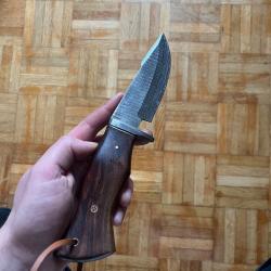 Couteau de collection en acier de Damas