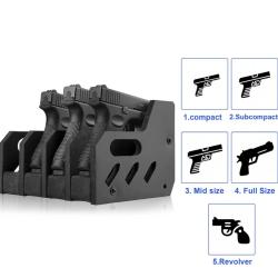 Ratelier Arme de poing - 4 Emplacements R&eacute;glables | TXC ARMEMENT