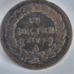 1 D&eacute;cime An 5 A Dupre , Un D&eacute;cime An V 1796 , 18&egrave;me , XVIII&egrave;me
