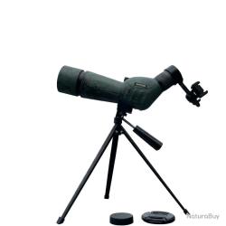 Longue-vue 20-75x60 Professionnelle Observation Oiseaux et Faune Optique FMC + Tr&eacute;pied M&eacute;tal 30 CM