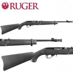 Carabine RUGER 10/22 Takedown Cache Flamme cal 22lr Noire