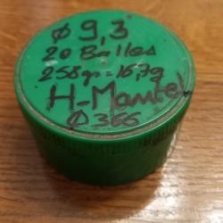 Lot de 20 ogives H-MANTEL Cal. 9,3