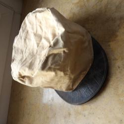Couvre k&eacute;pi beige type r&eacute;glementaire Adrian 1940 1944 d&eacute;barquement Indochine pas mod post ww2