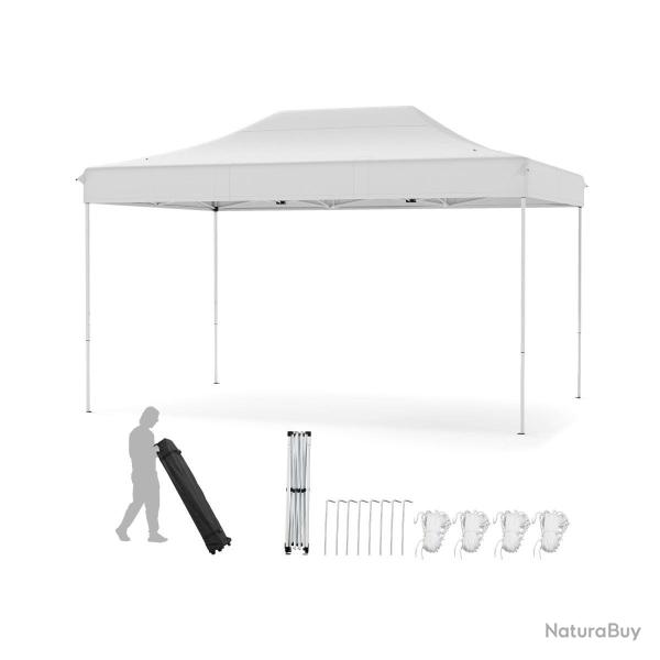 Tonnelle de jardin 300 x 445 cm avec 3 hauteurs ajustables solidit� renforc�e moderne en tissu oxfo