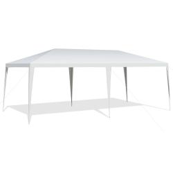 Tonnelle de jardin 3 m x 6 m avec espace spacieux et tente imperm&eacute;able ambiance moderne en acier bl