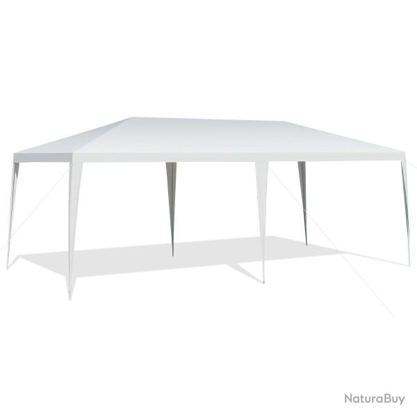 Tonnelle de jardin 3 m x 6 m avec espace spacieux et tente imperm�able ambiance moderne en acier bl