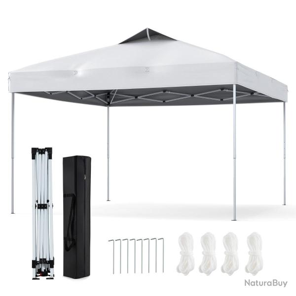 Tonnelle de jardin pop-up 295 x 295 x 255-275 cm installation instantan�e design portable en tissu