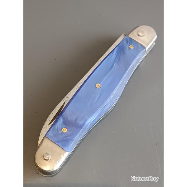 ANCIEN COUTEAU CROSSE, PARAPLUIE � L'�PREUVE, THIERS, XX�me, manche RHODO�D.