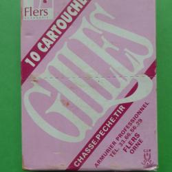 REF 23 - BO&Icirc;TE CARTOUCHES CHASSE ANCIENNE - Marque GILLES -  CAL 16/70  - plomb n&deg; 7