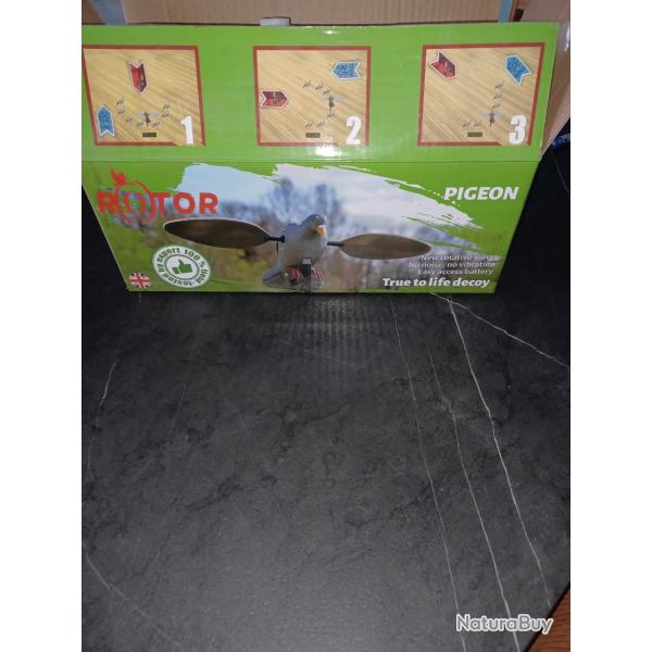 Pigeon aile rotative steepland rotor