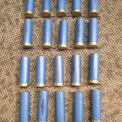 20 cartouches anciennes cal 12 &agrave; broche douilles GEVELOT