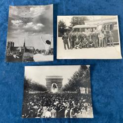 Lot de photos lib&eacute;ration de Paris certifi&eacute;es