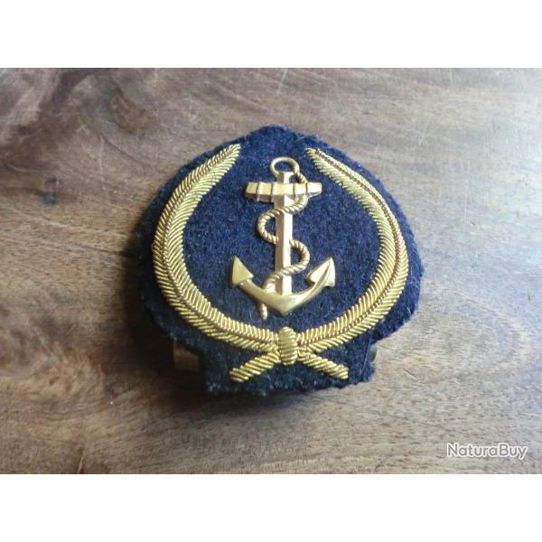 insigne macaron amovible officier  marine nationale