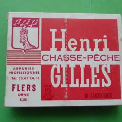 REF 35 - ANCIENNE BO&Icirc;TES DE CARTOUCHES DE CHASSE - HENRI GILLES -  CAL 12/65 - Plombs 5