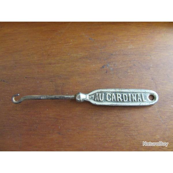 Tire lacet/bouton publicitaire 1900