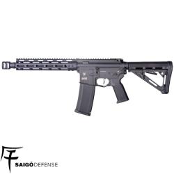 AEG Kenji Kensei Long Noir Saigo Defense - M4 G&acirc;chette &Eacute;lectronique