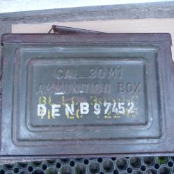 CAISSE A MUNITIONS ARMEE US POUR  CALIBRE 30