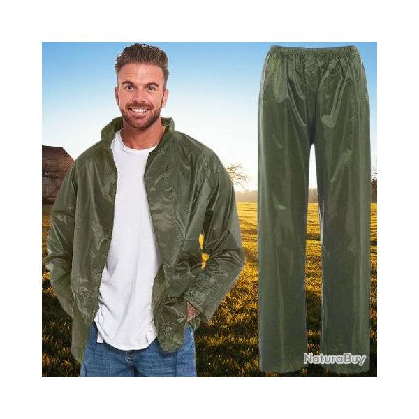 Ensemble veste et pantalon imperm�able  Olive