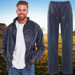 Ensemble veste et pantalon imperm&eacute;able  Bleu