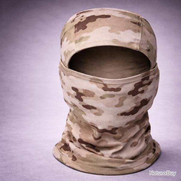 Cagoule Int�grale Outdoor - Balaclava Respirante - Couleur desert cp