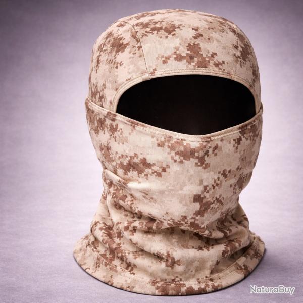 Cagoule Int�grale Outdoor - Balaclava Respirante - Couleur desert digital