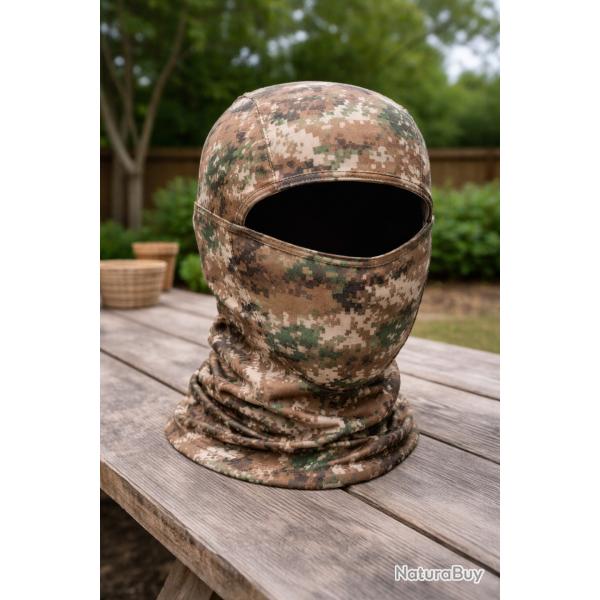 Cagoule Int�grale Outdoor - Balaclava Respirante - Couleur jungle digital