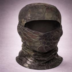 Cagoule Int&eacute;grale Outdoor - Balaclava Respirante - Couleur python green