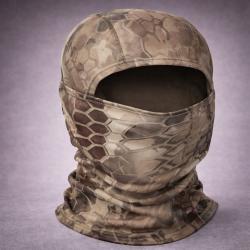 Cagoule Int&eacute;grale Outdoor - Balaclava Respirante - Couleur python yellow