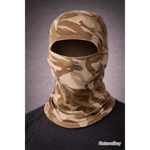 Cagoule Int�grale Outdoor - Balaclava Respirante - Couleur british desert