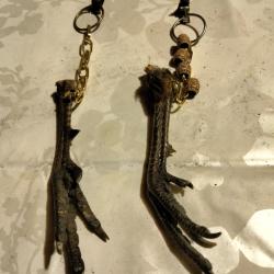 Pattes de faisan avec chaine