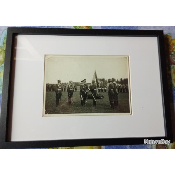 Photo d'EBERTH (voir tampon)- C�r�monie militaire � Kassel, � laquelle participe le Mar�chal Go�ring