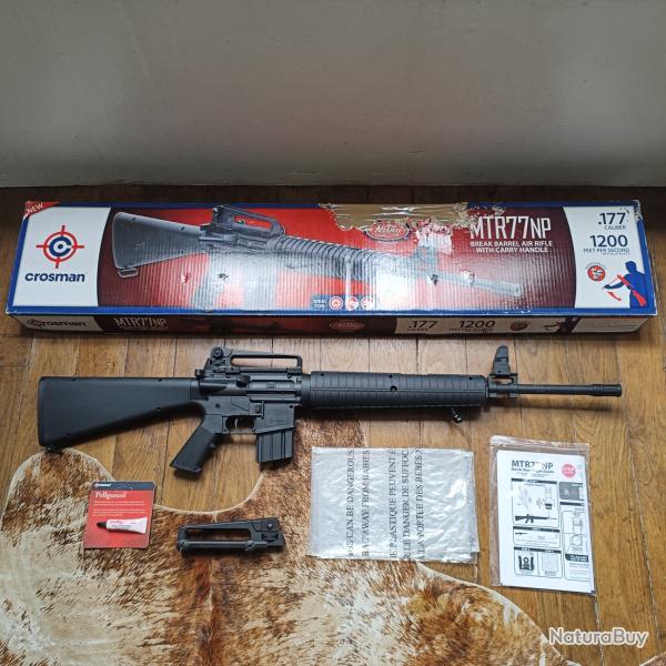 Carabine � Plomb Air Comprim� Crosman MTR77-NP Style AR15 M16 M4 Calibre 4,5mm 177 Canon Basculant